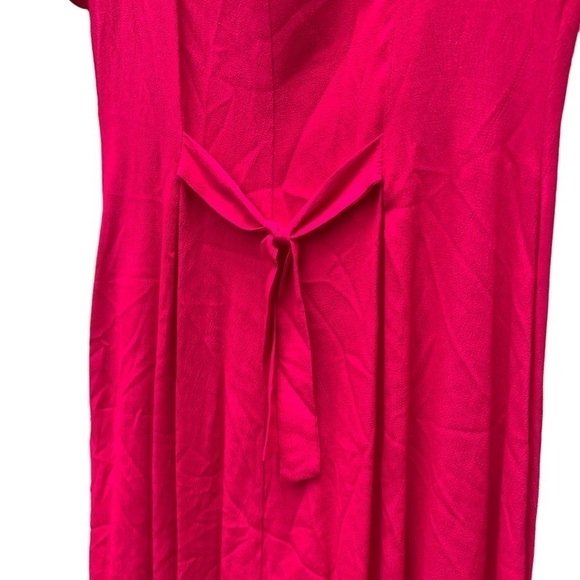 Lanz Originals Hot Pink Button Down Dress Vintage sz 8 - Picture 6 of 6